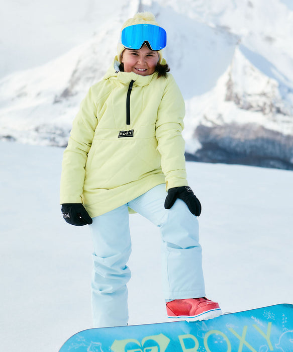 ROXY キッズ RADIANT LINES OVERHEAD GIRL JK スノージャケット レギュラーフィット キルティング 丈長め【25-26SNOWモデル】