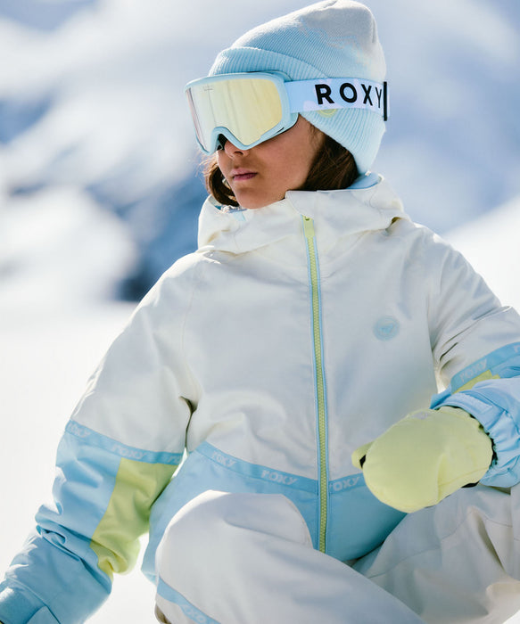 【OUTLET】ROXY キッズ SNOWROX GIRL BEANIE ビーニー ジャガード織り 【25-26SNOWモデル】