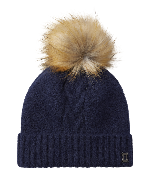 SPYDER ウィメンズ PLAIT POM HAT ビーニー