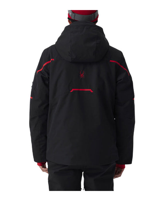 SPYDER メンズ CHAMBERS JACKET スノージャケット BLK / XL