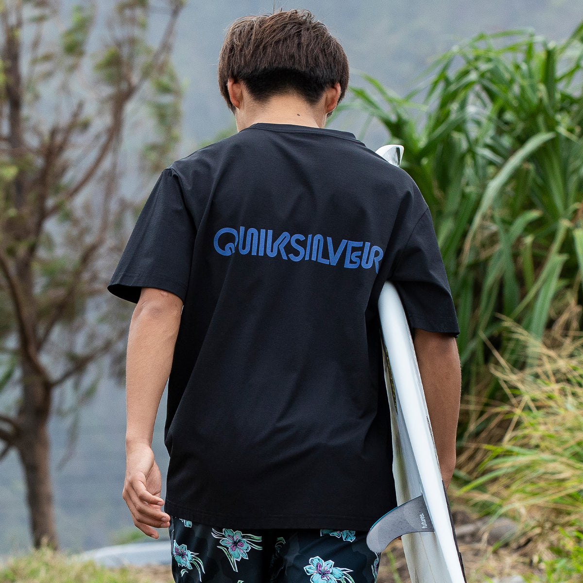 OUTLET】QUIKSILVER メンズ BUBBLE SS 半袖ラッシュガード サーフT 速