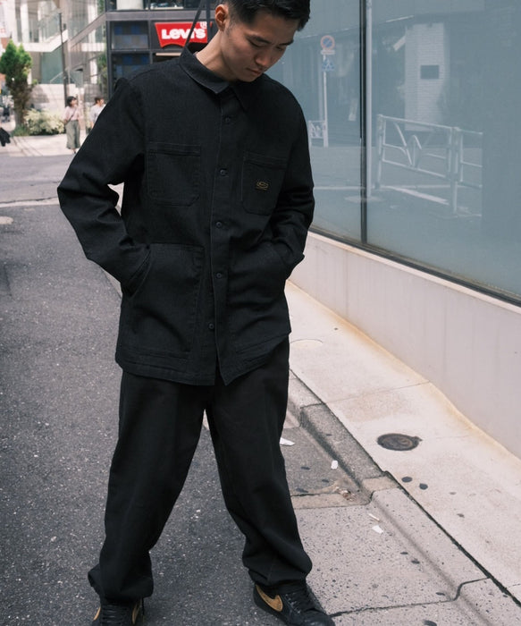 【OUTLET】RVCA メンズ QUILTING DENIM SHIRT 長袖シャツ 【2025年秋冬モデル】