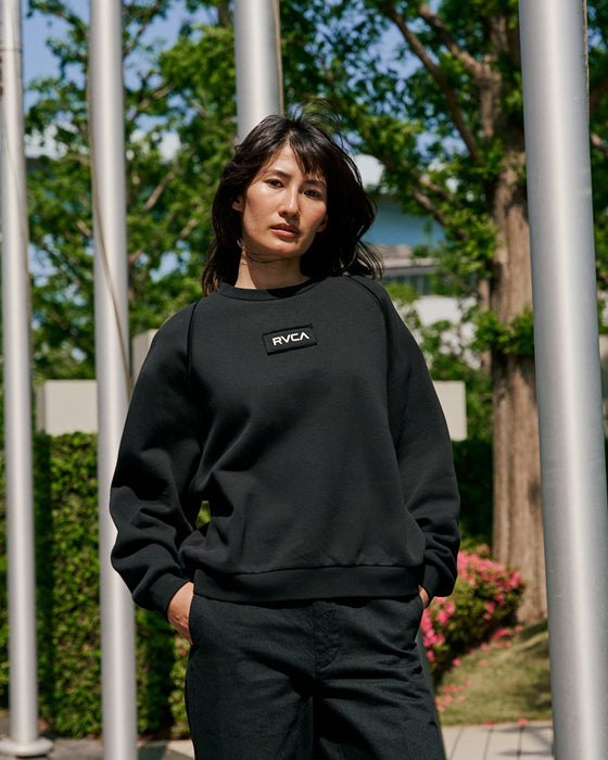 【SALE】RVCA レディース MATCH CREW トレーナー 【2025年秋冬モデル】