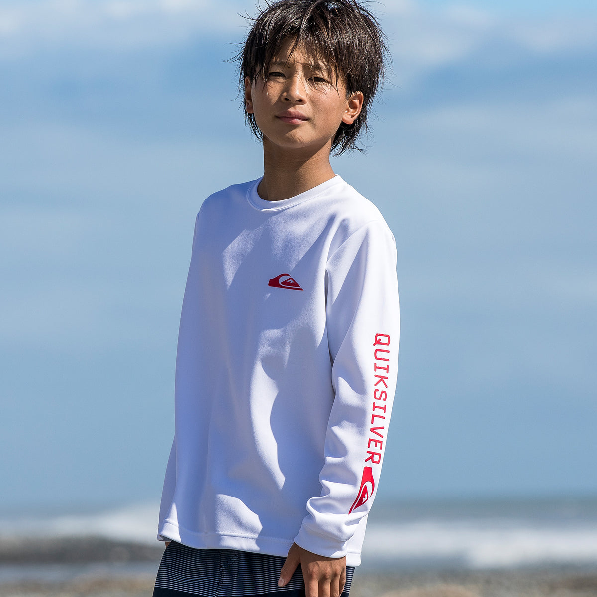 OUTLET】QUIKSILVER キッズ・ユース BIG CLICKER LS YOUTH長袖ラッシュ