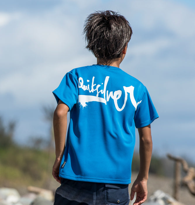 【OUTLET】Quiksilver IMSPAIRED LOGO SS YOUTH キッズ サーフTシャツ ラッシュガード