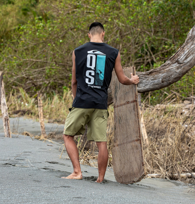 【OUTLET】Quiksilver GW QUIK DROP SLY メンズ サーフTシャツ ラッシュガード ノースリーブ タンクトップ