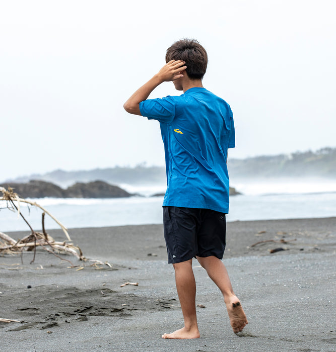 【OUTLET】QUIKSILVER キッズ・ユース REPLAY SS YOUTH半袖ラッシュガード UV CUT UPF50+  レギュラーフィット