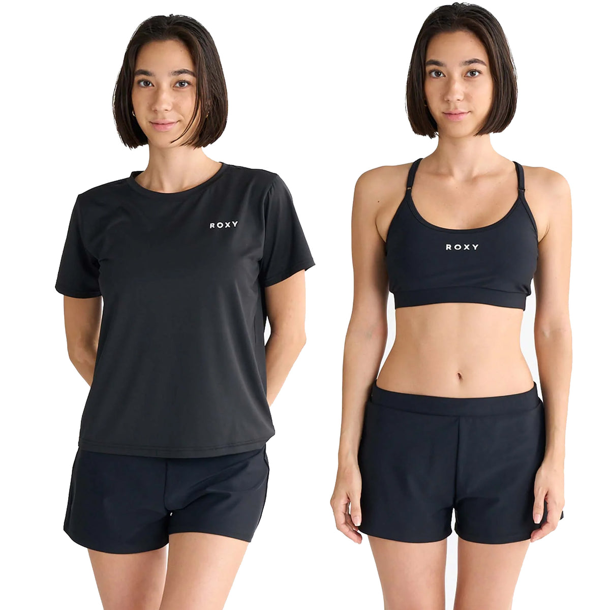 OUTLET】Roxy ROXY STEP ウィメンズ ラッシュTシャツ付き 水着 3点セット