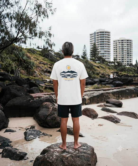 QUIKSILVER メンズ NEON BLUES ST Tシャツ 吸汗速乾 UPF50 【2026年秋冬モデル】