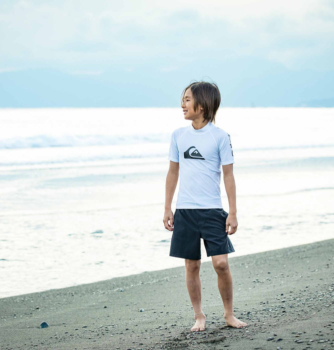 【OUTLET】Quiksilver ALL TIME SR YOUTH キッズ ラッシュガード