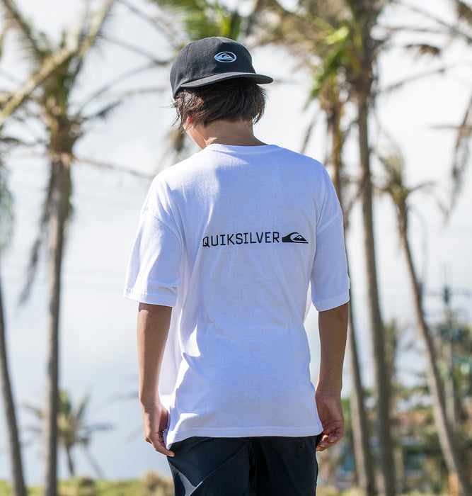 【OUTLET】QUIKSILVER キッズ・ユース DNA BIG CLICKER ST Y 半袖コットンTシャツ ルーズフィット ロゴT (130-160cm)