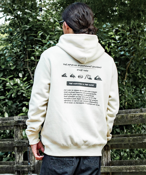 【OUTLET】QUIKSILVER メンズ HISTORY SWEAT PK パーカー 軽量ソフトフリース 特殊裏起毛