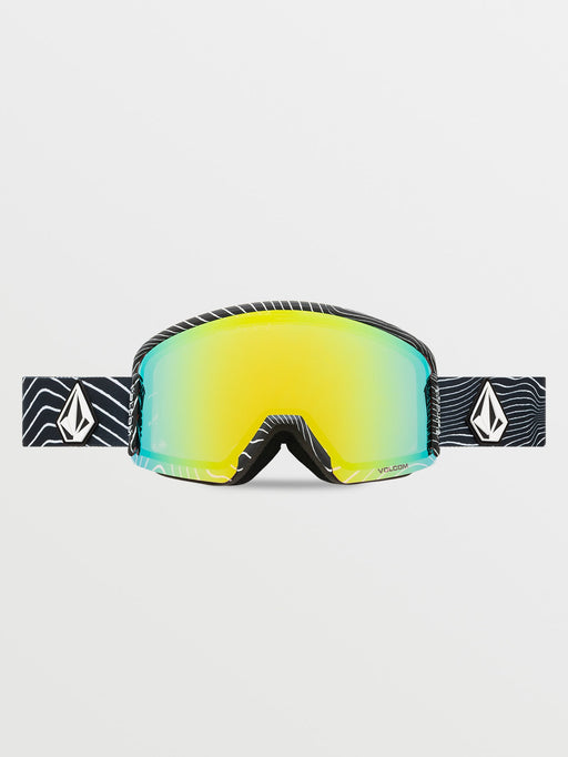 ★VOLCOM スノーボードゴーグル[Garden 2]　新品！★ OUTLET】VOLCOM Garden 2 - Op Art + Gold Chrome