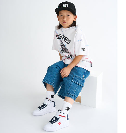 OUTLET】DC Shoes PURE HIGH-TOP SE EV SN キッズ フットウェア