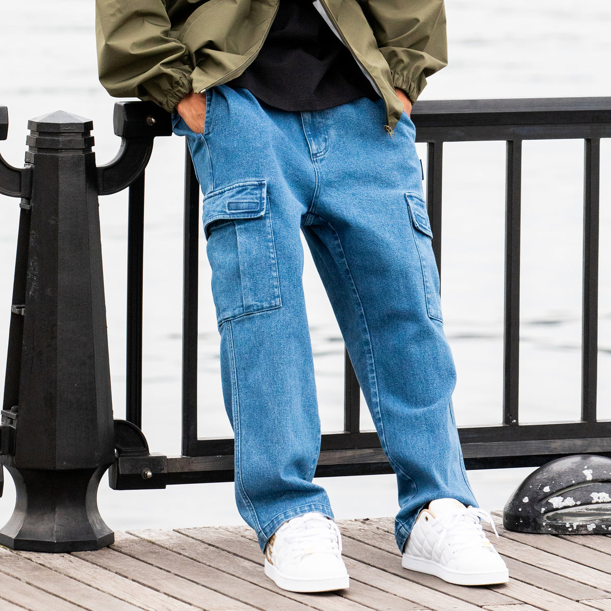 【NEIGHBORHOOD】WIDE CARGO PANTS　ブルー　サイズM NEIGHBORHOOD】WIDE CARGO PANTS ブルー サイズM NEIGHBORHOOD】WIDE