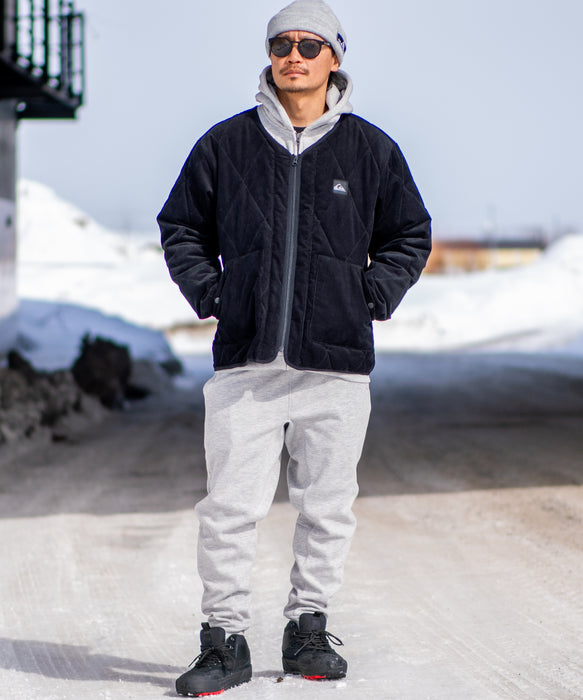 【OUTLET】Quiksilver メンズ COLD WIND CARDIGAN コーデュロイカーディガン ルーズフィット 撥水