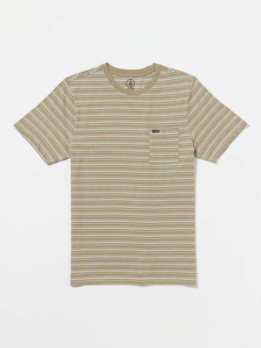 【OUTLET】VOLCOM Sylvan Crew Short Sleeve - Khaki