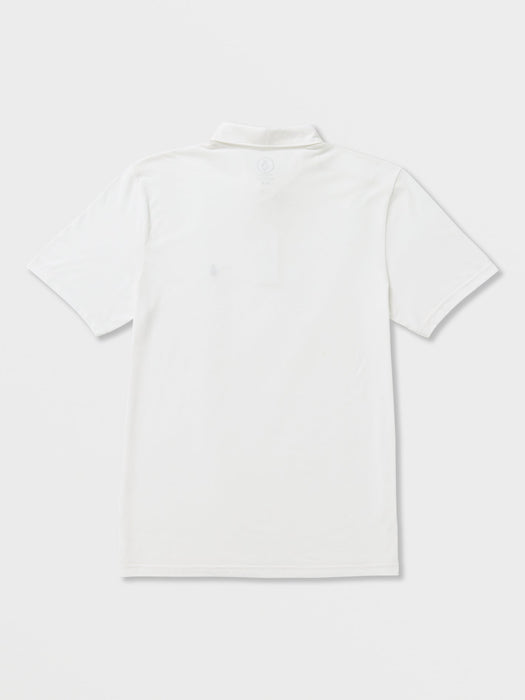 OUTLET】VOLCOM Banger Short Sleeve Polo Shirt - White