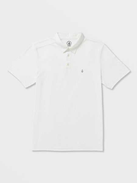OUTLET】VOLCOM Banger Short Sleeve Polo Shirt - White