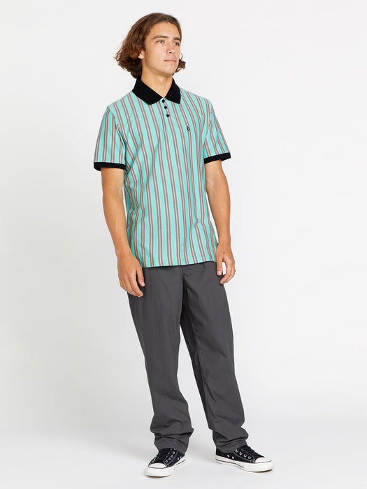 【OUTLET】VOLCOM Striker Stone Polo Short Sleeve - Moonbeam