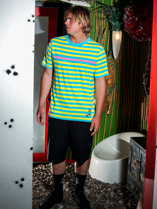 【OUTLET】Schroff X Volcom Crew Short Sleeve Shirt - Clearwater