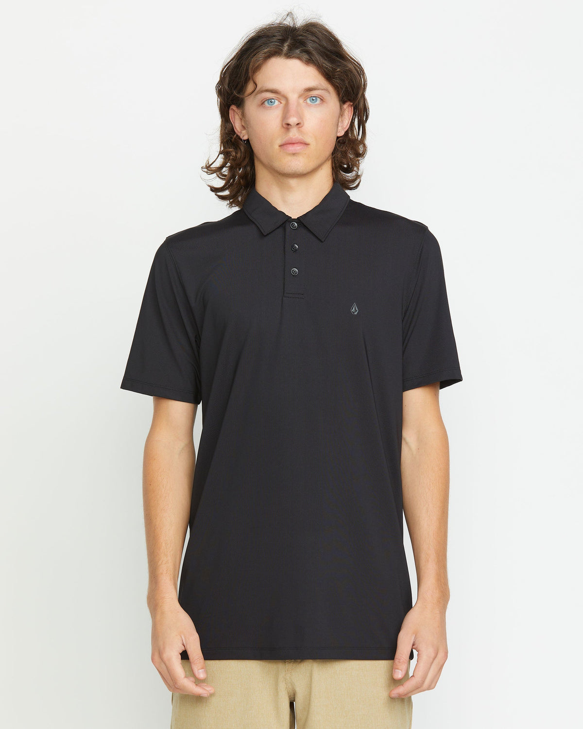 OUTLET】VOLCOM Hazard Pro Polo Short Sleeve - Black