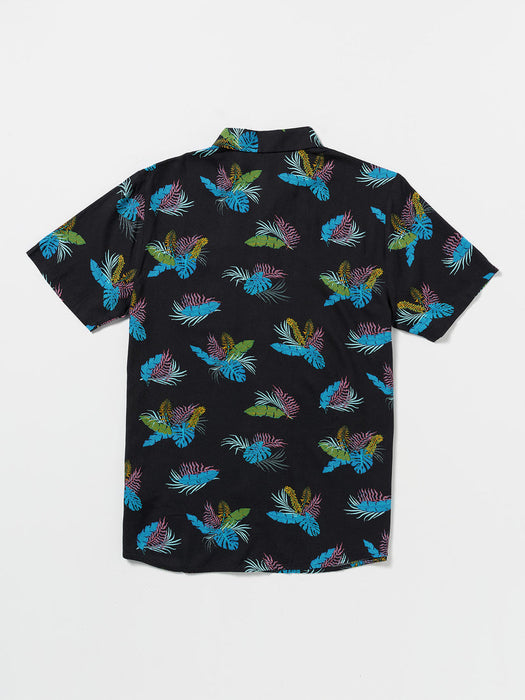 【OUTLET】VOLCOM High Ball Short Sleeve Woven Shirt - Black