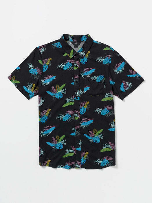 【OUTLET】VOLCOM High Ball Short Sleeve Woven Shirt - Black