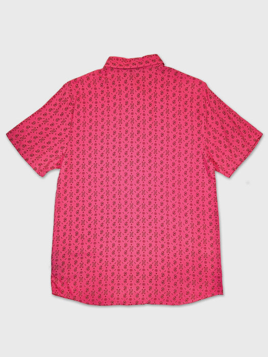 【OUTLET】VOLCOM High Ball Short Sleeve Woven - Rosewood