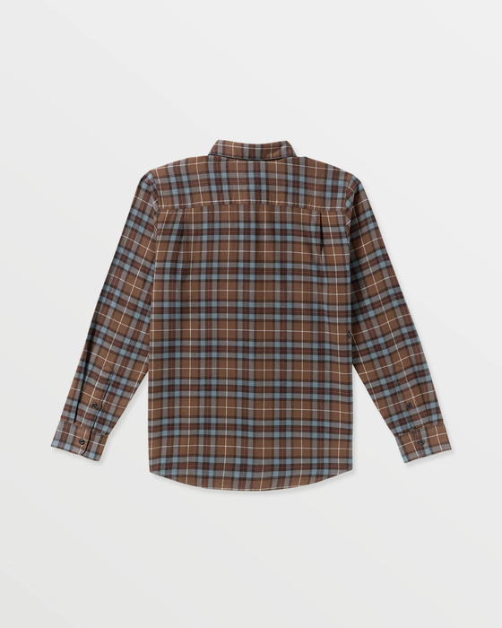 【OUTLET】VOLCOM メンズ CADEN PLAID LS ロングスリーブシャツ