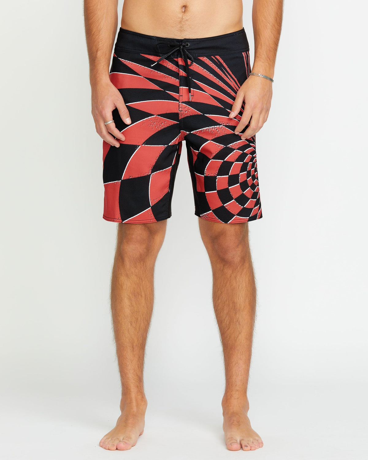 VOLCOM Spiral Stone Mod-Tech Trunks - Cranberry