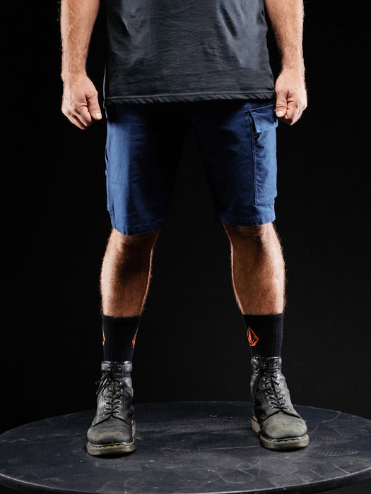 【OUTLET】VOLCOM WORKWEAR CALIPER WORK SHORTS - BLACK
