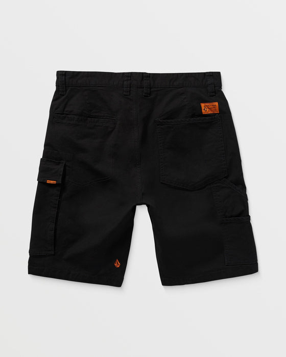OUTLET】VOLCOM Caliper Ii Relaxed Work Short - Black