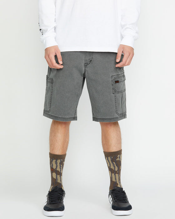 【OUTLET】VOLCOM Gage Work Shorts - Stealth