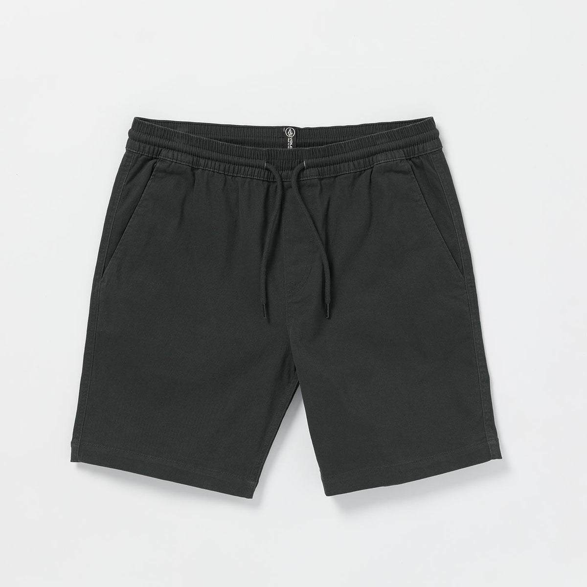 OUTLET】VOLCOM Road Trip Elastic Waist Stretch Shorts - Stealth