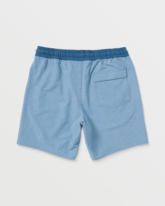 【OUTLET】VOLCOM Choppy Water Elastic Waist Short 18 - Smokey Blue