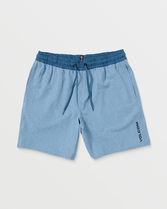 【OUTLET】VOLCOM Choppy Water Elastic Waist Short 18 - Smokey Blue