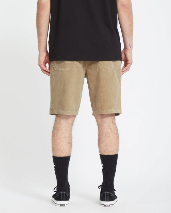 【OUTLET】VOLCOM Outer Spaced 21" Short - KHAKI
