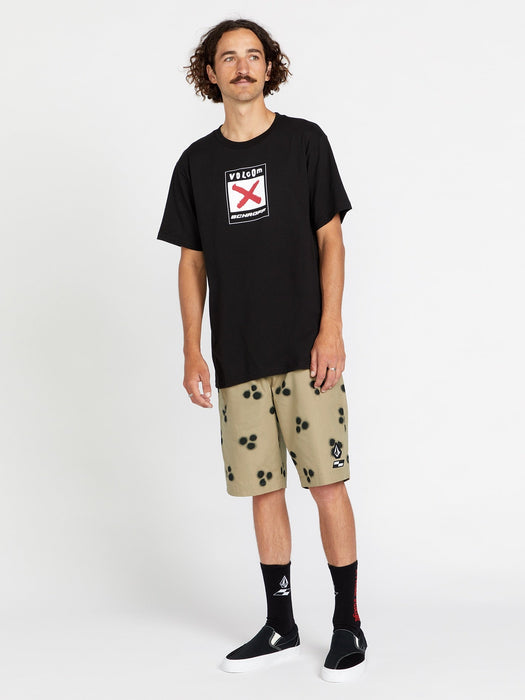 OUTLET】Schroff X Volcom Elastic Waist Shorts - Khaki @2buy