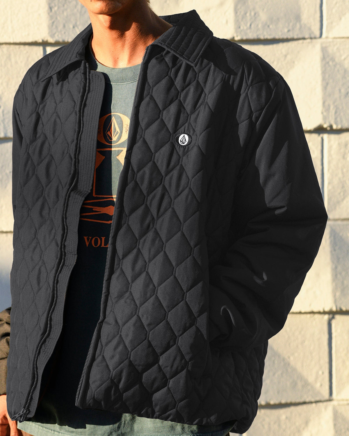 OUTLET】VOLCOM Skate Vitals Remy Stratton Quilted Jacket - Black