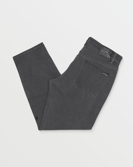 【OUTLET】VOLCOM Modown Relaxed Fit Tapered Jeans - Carbon