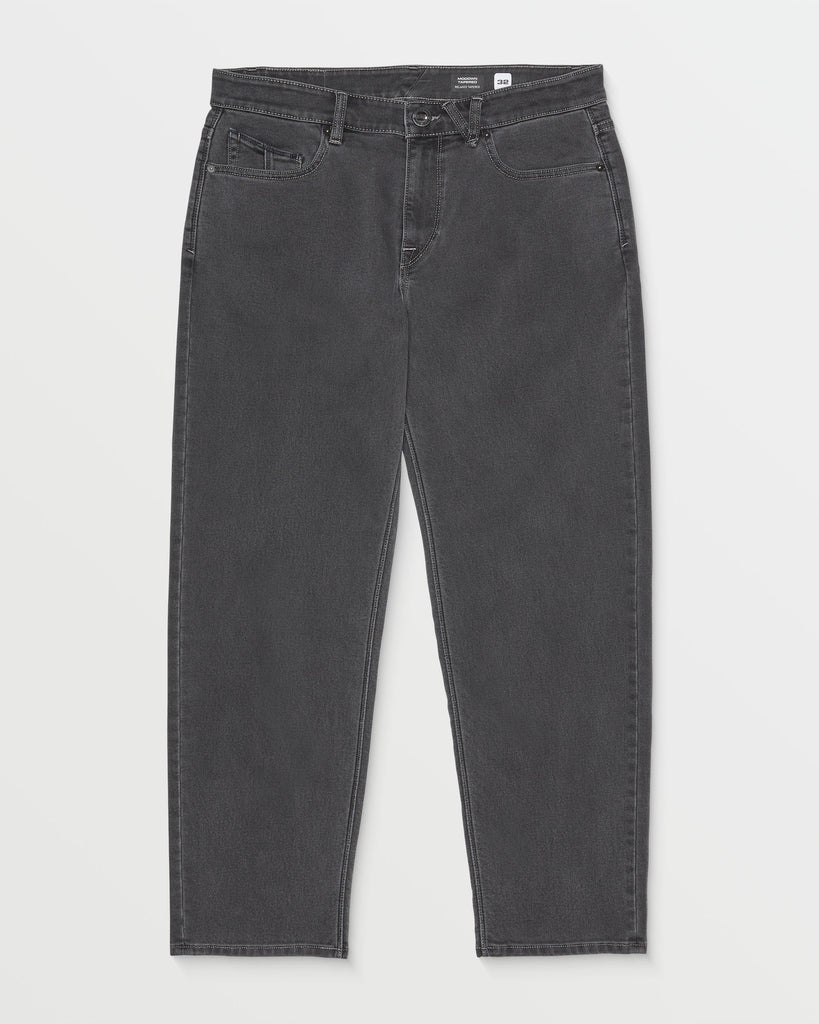OUTLET】VOLCOM Modown Relaxed Fit Tapered Jeans - Carbon
