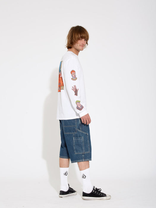 VOLCOM Labored Denim Utility Short - Indigo Ridge Wash