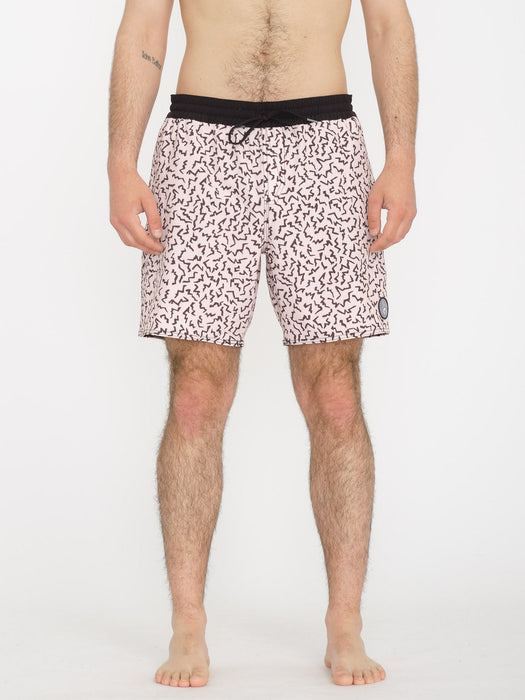 【OUTLET】VOLCOM Asphalt Beach Trunk 17" Boardshorts - LILAC ASH