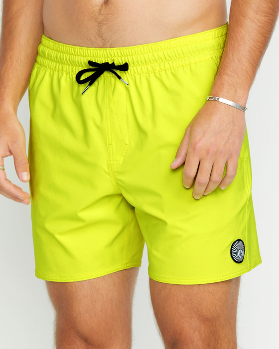 【OUTLET】VOLCOM Lido Solid Trunks - Tennis Ball