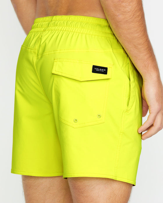 【OUTLET】VOLCOM Lido Solid Trunks - Tennis Ball
