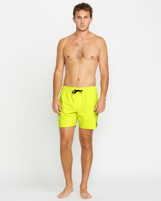【OUTLET】VOLCOM Lido Solid Trunks - Tennis Ball