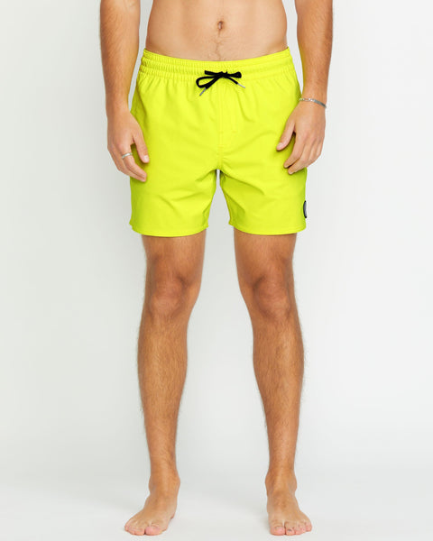 OUTLET】VOLCOM Lido Solid Trunks - Tennis Ball