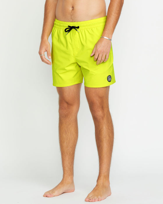 【OUTLET】VOLCOM Lido Solid Trunks - Tennis Ball