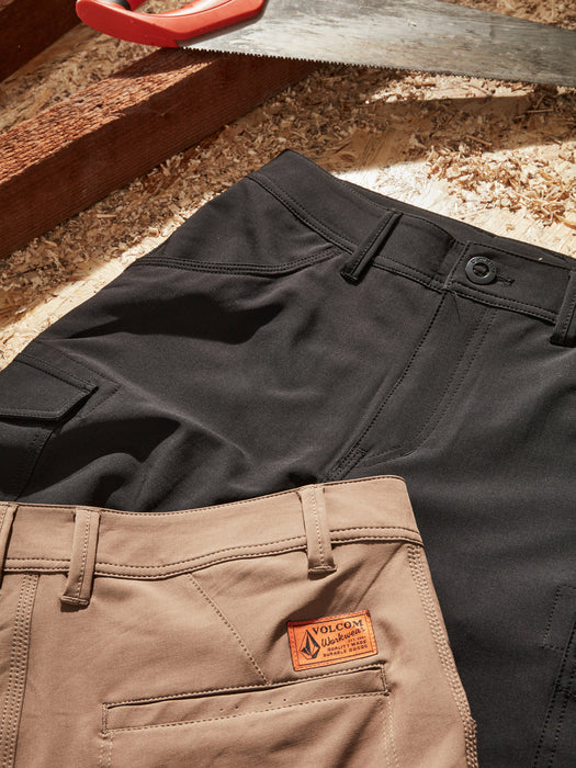 【OUTLET】Volcom Workwear Slab Hybrid Shorts - Black